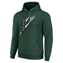 NHL Green Dallas Stars Starter Color Scratch Fleece Pullover Hoodie
