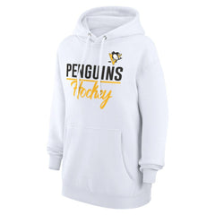 NHL White Pittsburgh Penguins G-III 4Her by Carl Banks Women's Team Fleece Pullover Hoodie