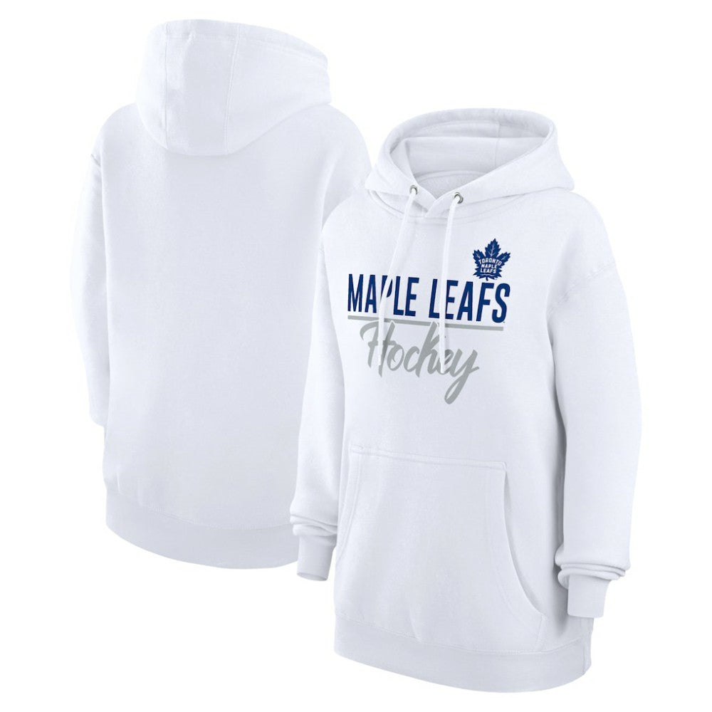 NHL White Toronto Maple Leafs G-III 4Her by Carl Banks Women's Team Fleece Pullover Hoodie