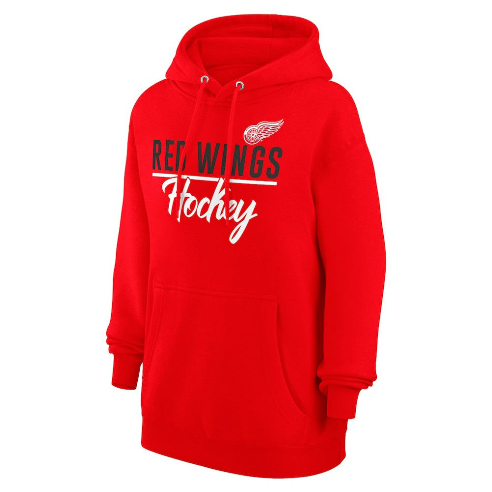 NHL Red Detroit Red Wings G-III 4Her by Carl Banks Women's Team Fleece Pullover Hoodie