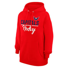 NHL Red Washington Capitals G-III 4Her by Carl Banks Women's Team Fleece Pullover Hoodie