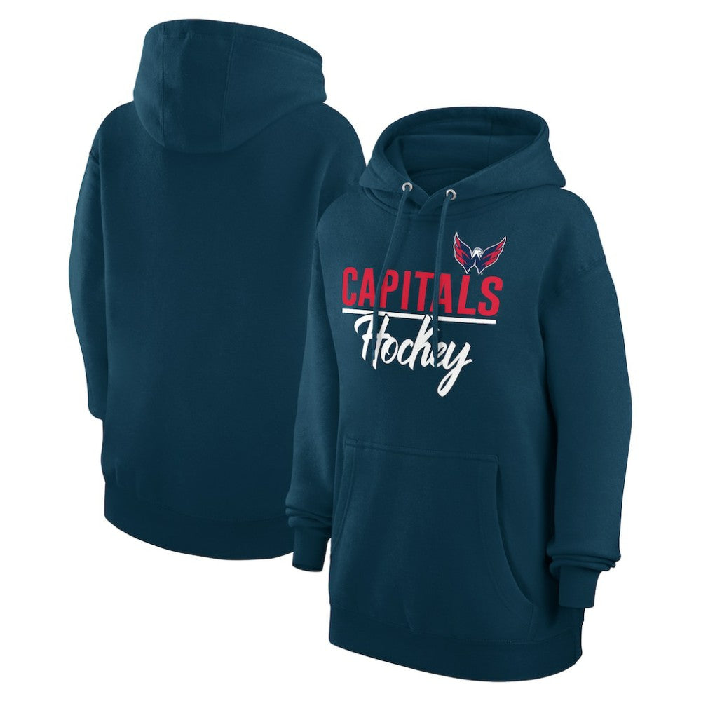 NHL Navy Washington Capitals G-III 4Her by Carl Banks Women's Team Fleece Pullover Hoodie