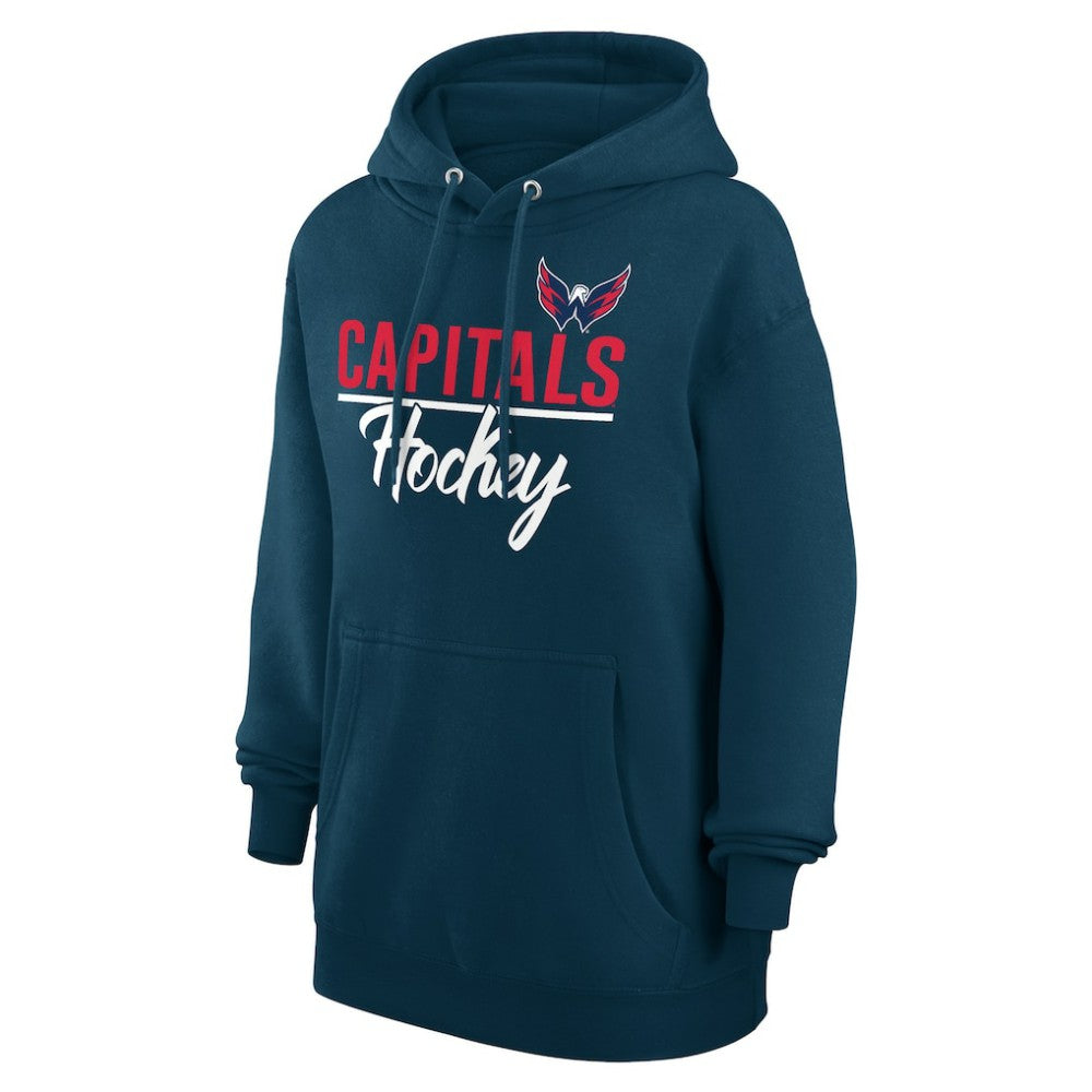 NHL Navy Washington Capitals G-III 4Her by Carl Banks Women's Team Fleece Pullover Hoodie