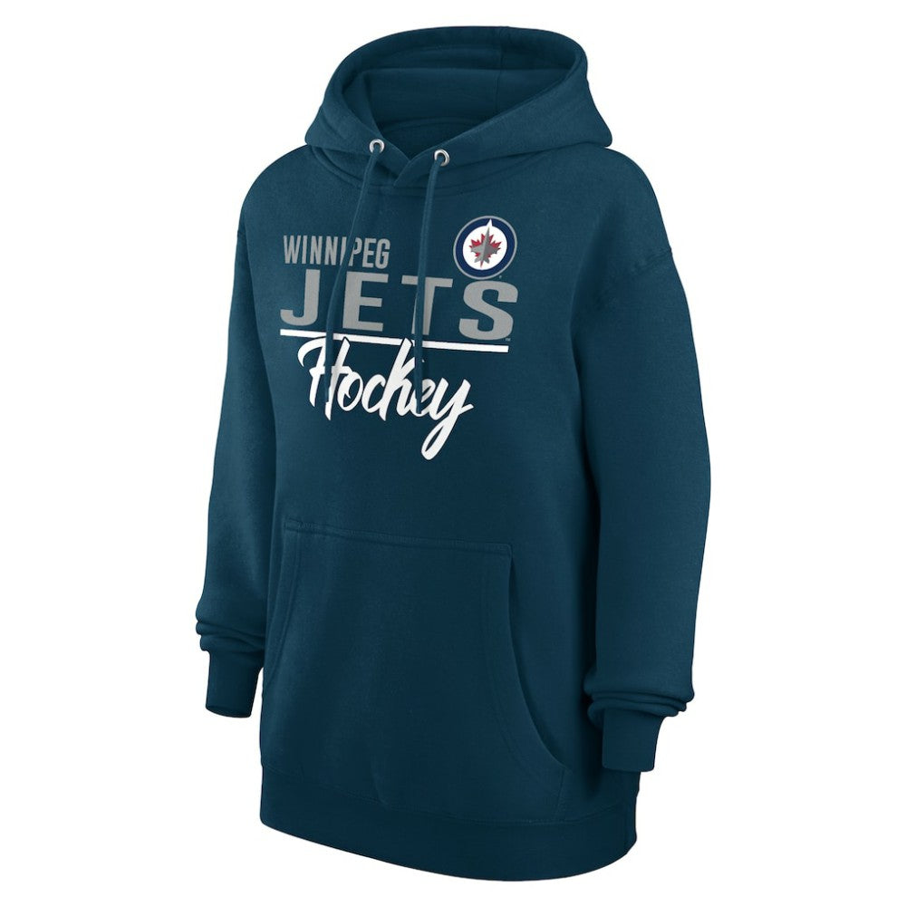 NHL Navy Winnipeg Jets G-III 4Her by Carl Banks Women's Team Fleece Pullover Hoodie