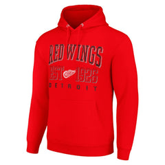 NHL Red Detroit Red Wings Starter Retro Graphic Pullover Hoodie