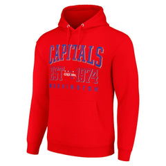 NHL Red Washington Capitals Starter Retro Graphic Pullover Hoodie