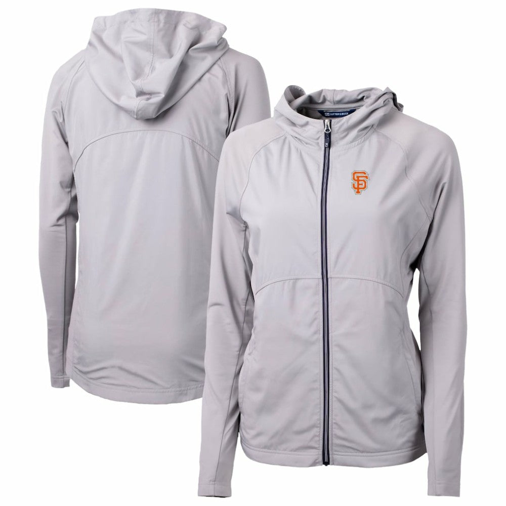 MLB San Francisco Giants Cutter & Buck Women's City Connect Adapt Eco Knit Hybrid Recycled Full-Zip Hoodie