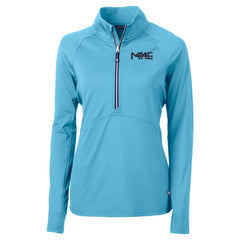 MLB Milwaukee Brewers Cutter & Buck Women's City Connect Adapt Eco Knit Recycled Half-Zip Pullover Top