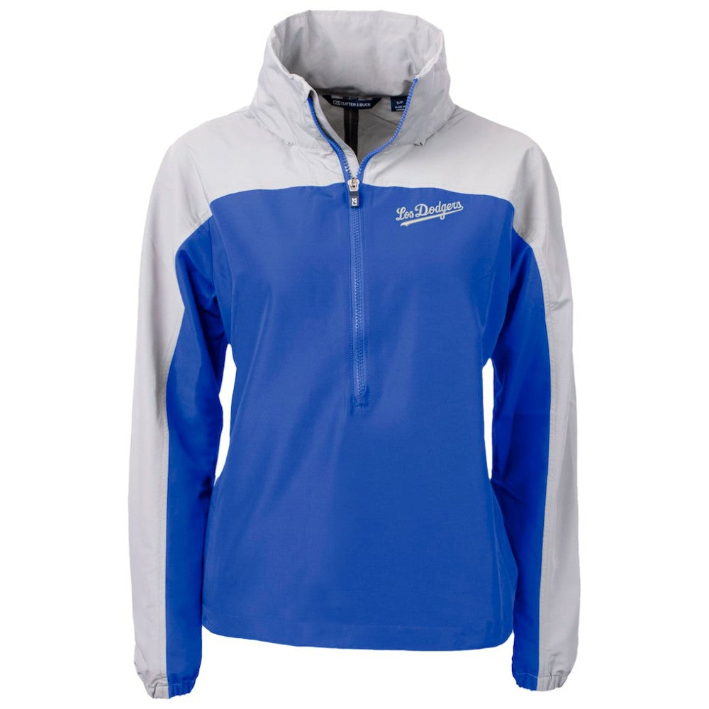 MLB Los Angeles Dodgers Cutter & Buck Women's City Connect Charter Eco Recycled Half-Zip Anorak Jacket