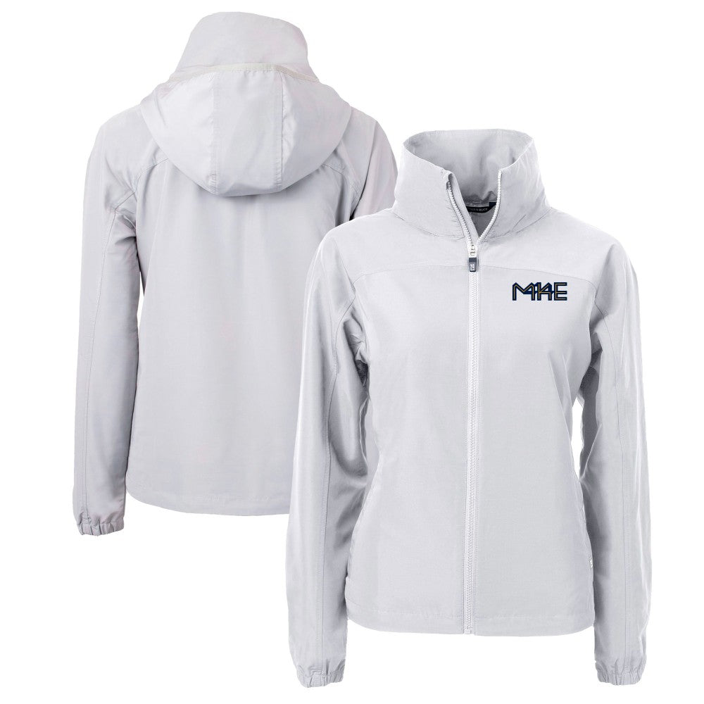 MLB Milwaukee Brewers Cutter & Buck Women's City Connect Charter Eco Recycled Full-Zip Jacket