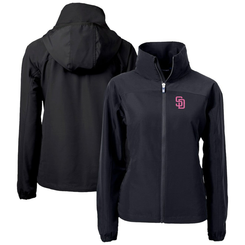 MLB San Diego Padres Cutter & Buck Women's City Connect Charter Eco Recycled Full-Zip Jacket