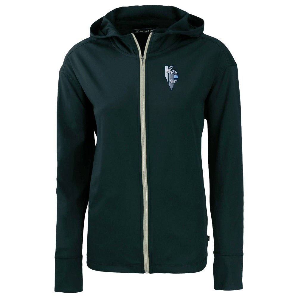 MLB Kansas City Royals Cutter & Buck Women's City Connect Daybreak Eco Recycled Full-Zip Hoodie