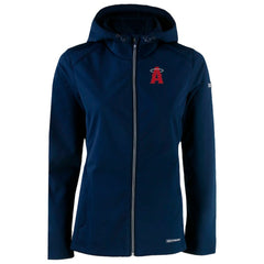 MLB Los Angeles Angels Cutter & Buck Women's City Connect Evoke Eco Softshell Recycled Full-Zip Hoodie Jacket