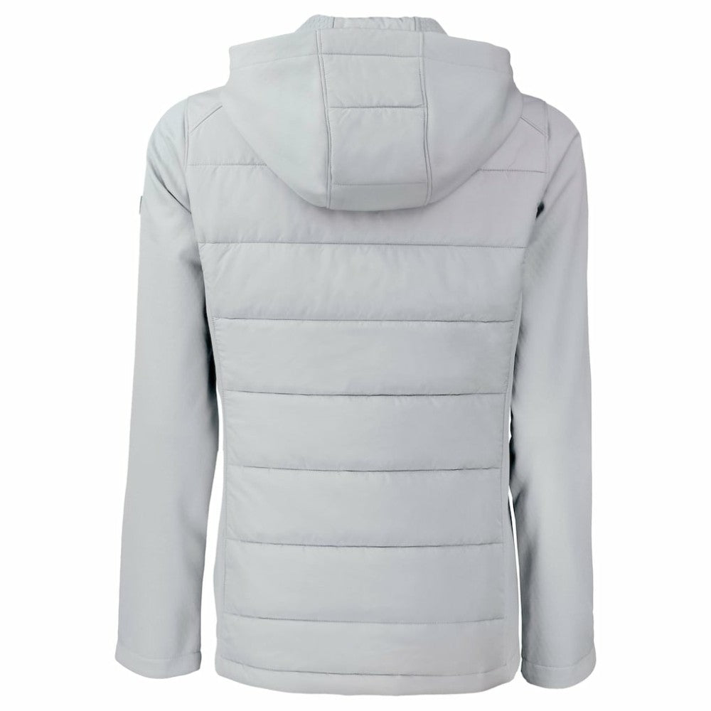 MLB San Diego Padres Cutter & Buck Women's City Connect Evoke Hybrid Eco Softshell Recycled Full-Zip Hoodie Jacket