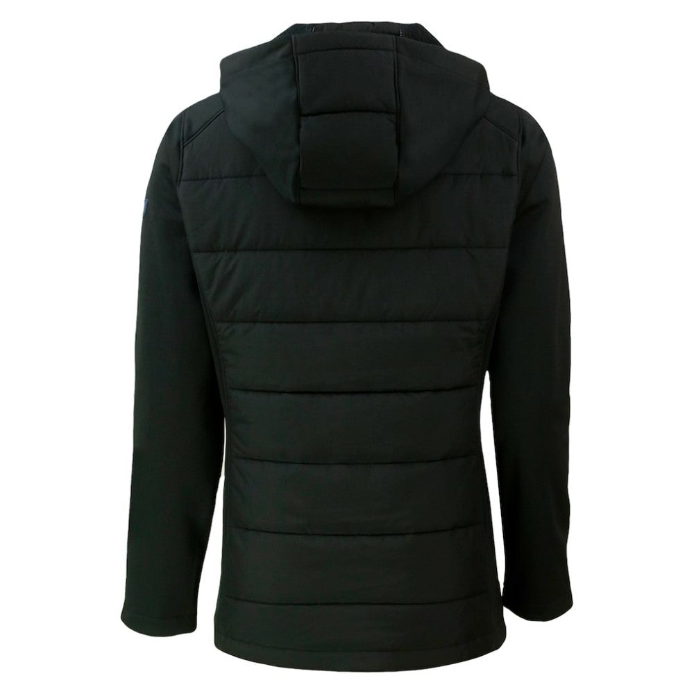 MLB San Diego Padres Cutter & Buck Women's City Connect Evoke Hybrid Eco Softshell Recycled Full-Zip Hoodie Jacket