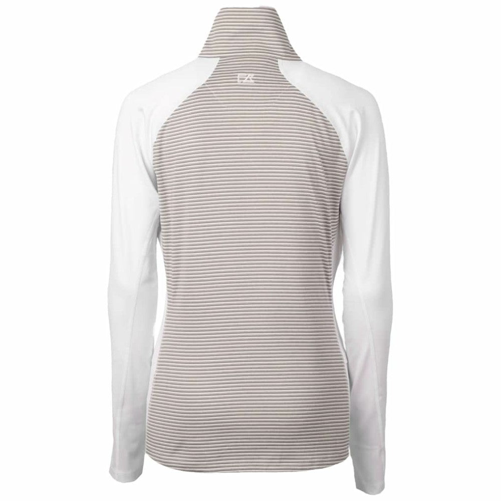 MLB San Francisco Giants Cutter & Buck Women's City Connect Forge Tonal Stripe Stretch Half-Zip Pullover Top