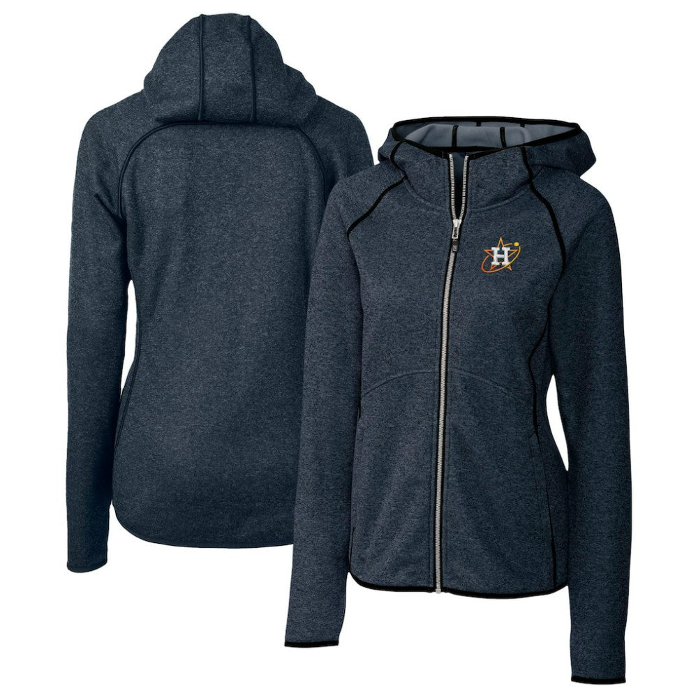 MLB Houston Astros Cutter & Buck Women's City Connect Mainsail Full-Zip Hooded Jacket