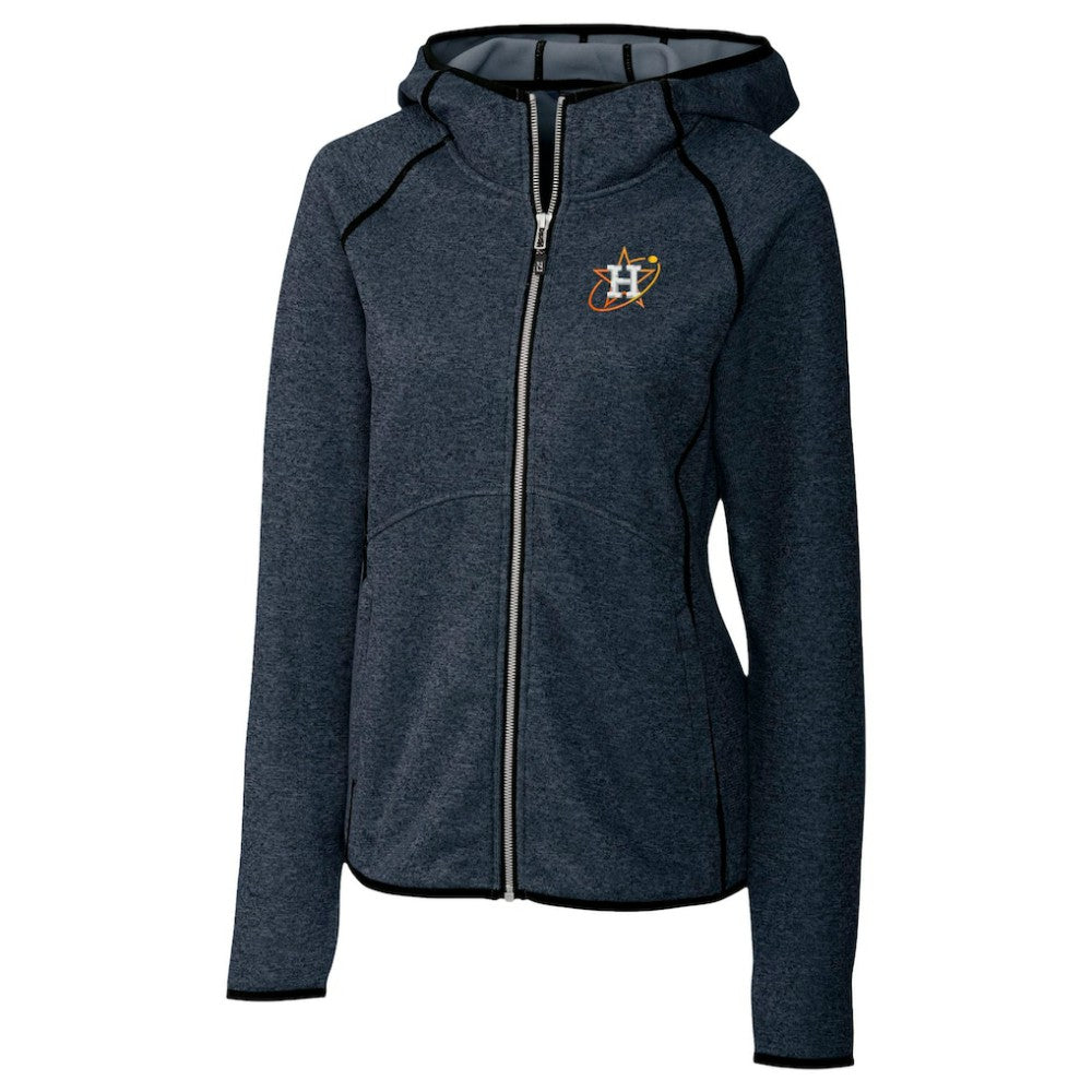 MLB Houston Astros Cutter & Buck Women's City Connect Mainsail Full-Zip Hooded Jacket