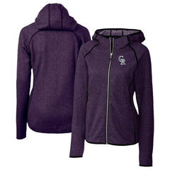 MLB Colorado Rockies Cutter & Buck Women's City Connect Mainsail Full-Zip Hooded Jacket