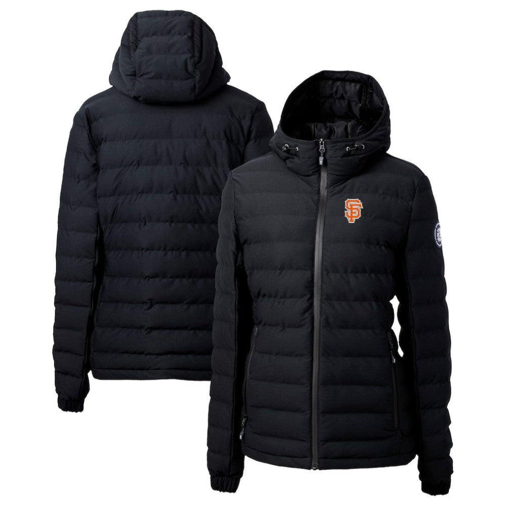 MLB San Francisco Giants Cutter & Buck Women's City Connect Mission Ridge Repreve Eco Insulated Full-Zip Puffer Jacket