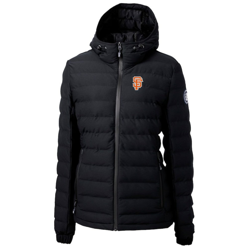 MLB San Francisco Giants Cutter & Buck Women's City Connect Mission Ridge Repreve Eco Insulated Full-Zip Puffer Jacket
