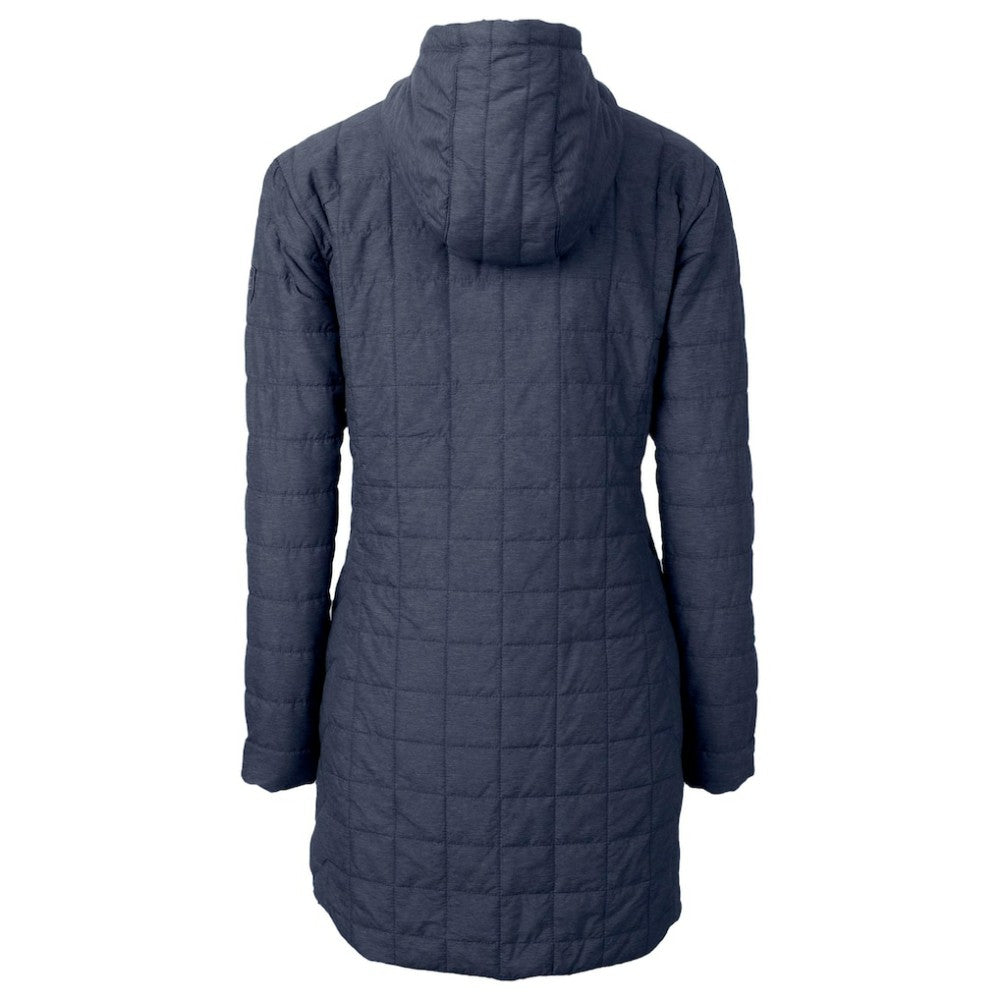 MLB Chicago Cubs Cutter & Buck Women's City Connect Rainier PrimaLoft Eco Insulated Hooded Long Coat