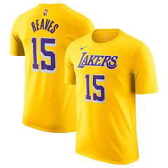 NBA Austin Reaves Los Angeles Lakers Icon Edition Name & Number T-Shirt