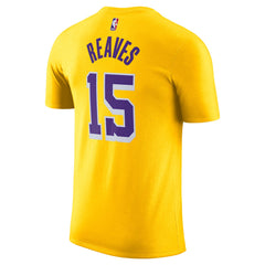 NBA Austin Reaves Los Angeles Lakers Icon Edition Name & Number T-Shirt
