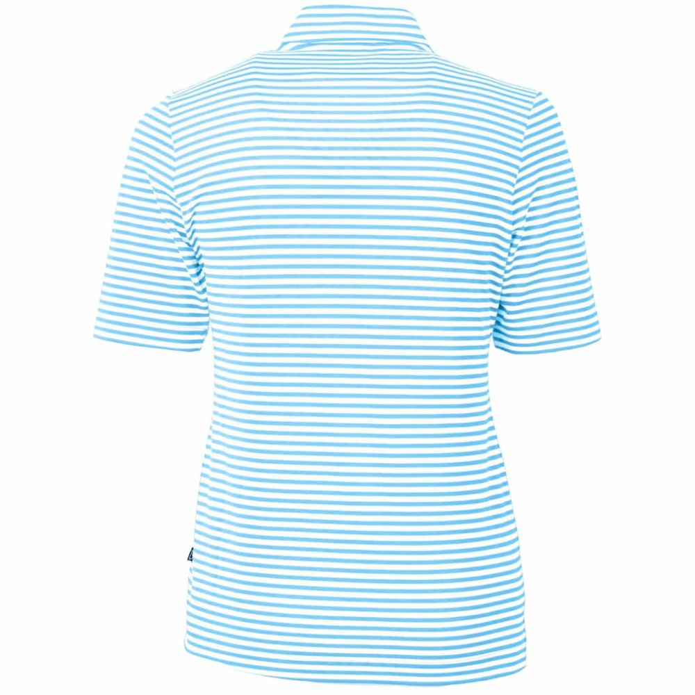 MLB Chicago Cubs Cutter & Buck Women's City Connect Virtue Eco Pique Stripe Recycled Top