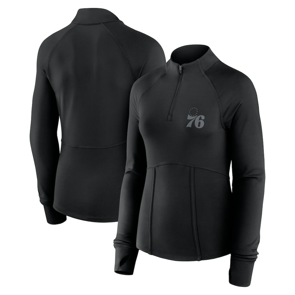 NBA Philadelphia 76ers Women's Elements Match Raglan Quarter-Zip Top