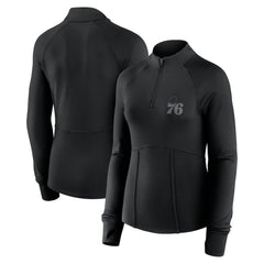 NBA Philadelphia 76ers Women's Elements Match Raglan Quarter-Zip Top