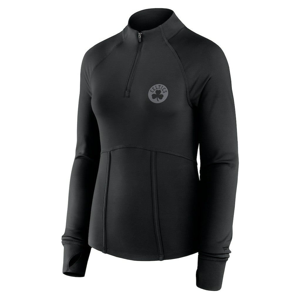NBA Boston Celtics Women's Elements Match Raglan Quarter-Zip Top