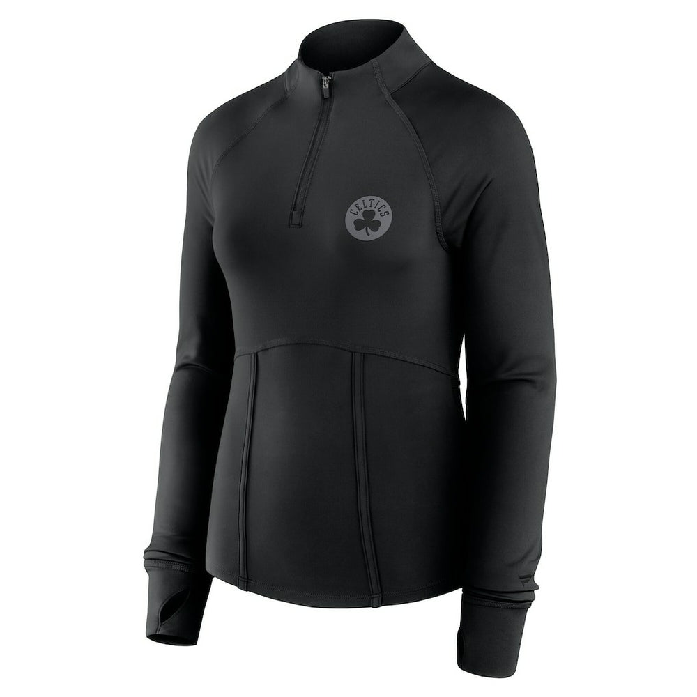 NBA Boston Celtics Women's Elements Match Raglan Quarter-Zip Top