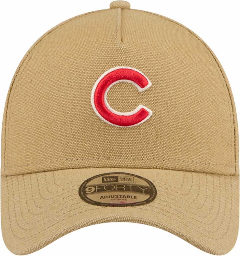 MLB Chicago Cubs New Era Logo Essentials 9FORTY A-Frame Adjustable Hat
