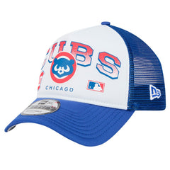 MLB Chicago Cubs New Era Retro Wordmark 9FORTY A-Frame Trucker Adjustable Hat