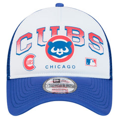 MLB Chicago Cubs New Era Retro Wordmark 9FORTY A-Frame Trucker Adjustable Hat