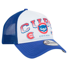 MLB Chicago Cubs New Era Retro Wordmark 9FORTY A-Frame Trucker Adjustable Hat