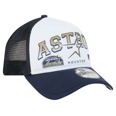 MLB Houston Astros New Era Retro Wordmark 9FORTY A-Frame Trucker Adjustable Hat