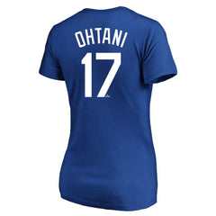 MLB Shohei Ohtani Los Angeles Dodgers Fanatics Women's Plus Size Name & Number T-Shirt