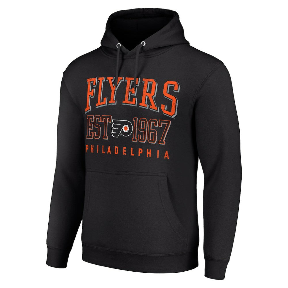 NHL Black Philadelphia Flyers Starter Retro Graphic Pullover Hoodie