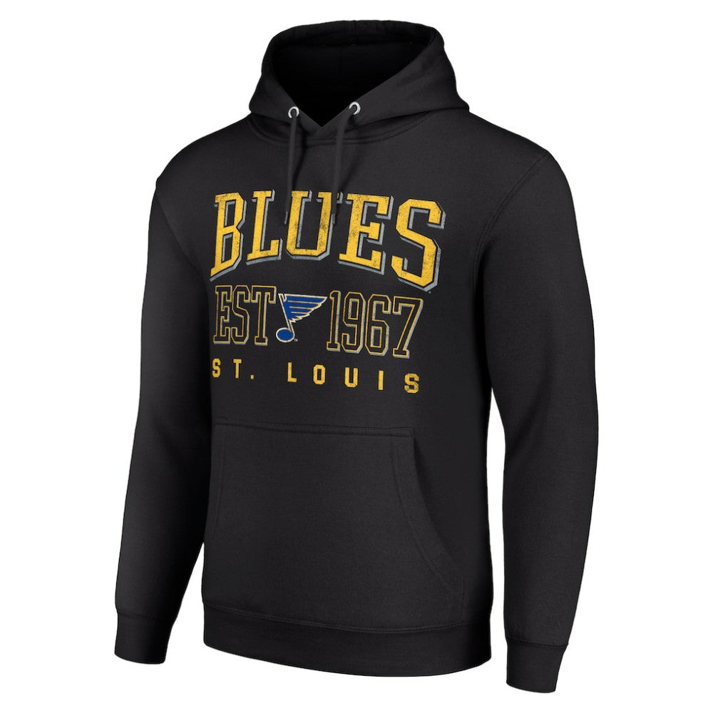 NHL Black St. Louis Blues Starter Retro Graphic Pullover Hoodie