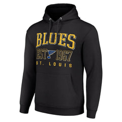 NHL Black St. Louis Blues Starter Retro Graphic Pullover Hoodie