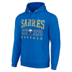 NHL Royal Buffalo Sabres Starter Retro Graphic Pullover Hoodie