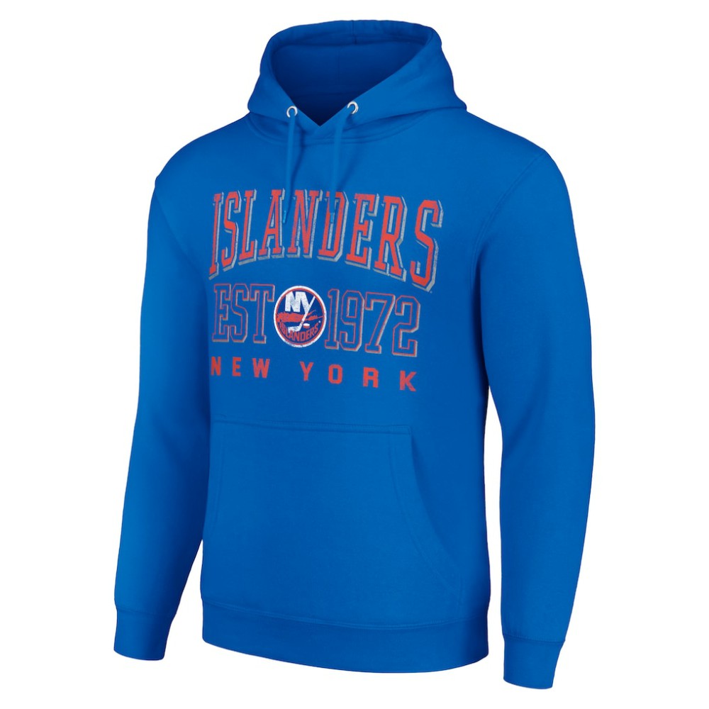 NHL Royal New York Islanders Starter Retro Graphic Pullover Hoodie
