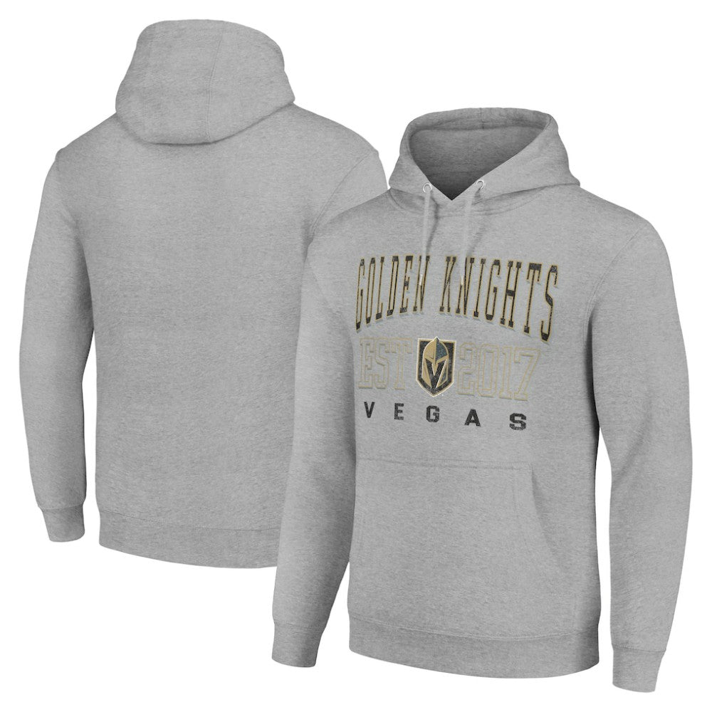 NHL Heather Gray Vegas Golden Knights Starter Graphic Pullover Hoodie
