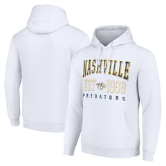 NHL White Nashville Predators Starter Graphic Pullover Hoodie