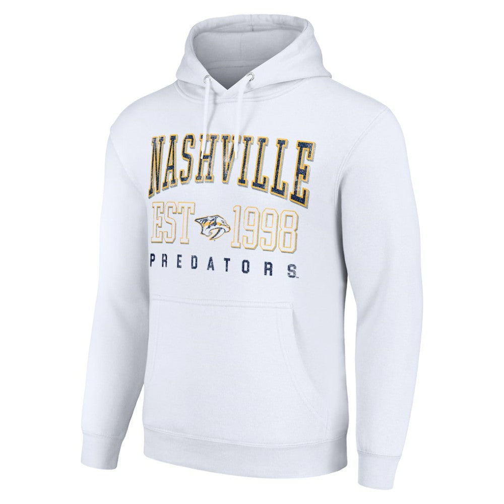 NHL White Nashville Predators Starter Graphic Pullover Hoodie