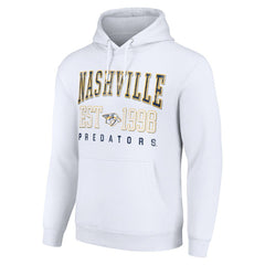 NHL White Nashville Predators Starter Graphic Pullover Hoodie