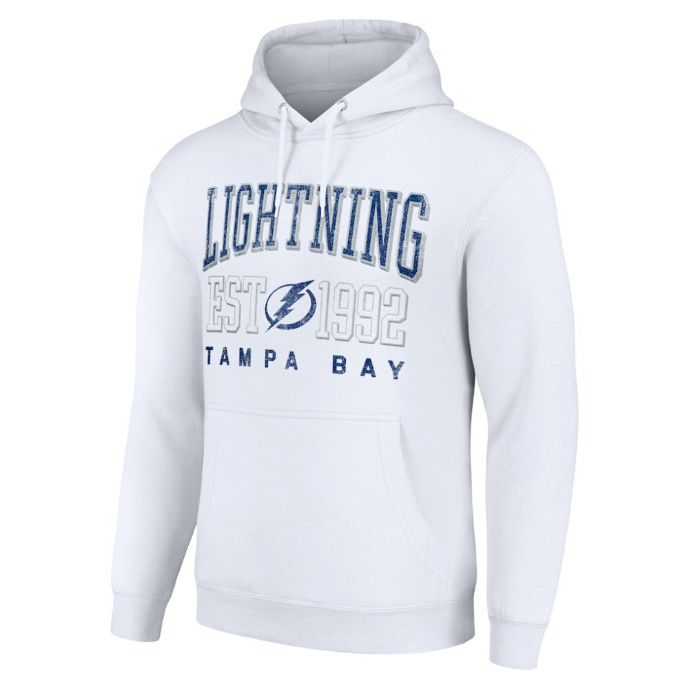 NHL White Tampa Bay Lightning Starter Graphic Pullover Hoodie