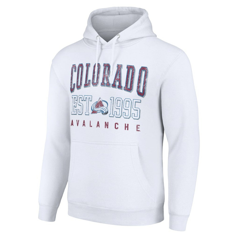 NHL White Colorado Avalanche Starter Graphic Pullover Hoodie